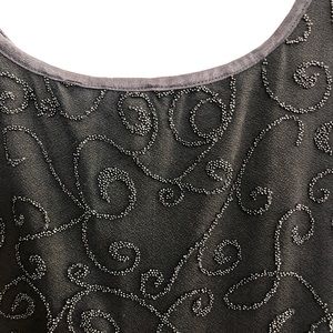 Vintage 90s Beaded Mini Dress STRETCHY!!